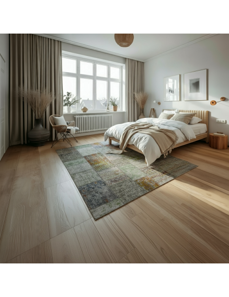 Alfombra Bremen | Diseño patchwork multicolor moderno | 4 tamaños disponibles