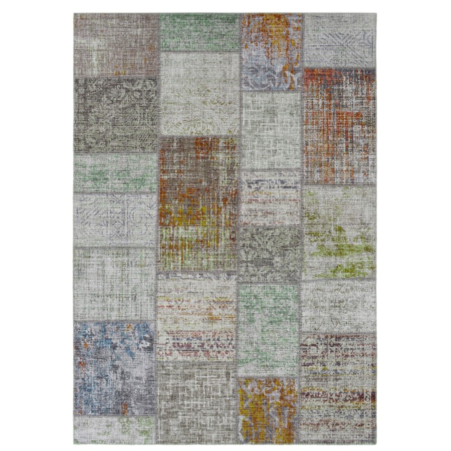 Alfombra Bremen | Diseño patchwork multicolor moderno | 4 tamaños disponibles