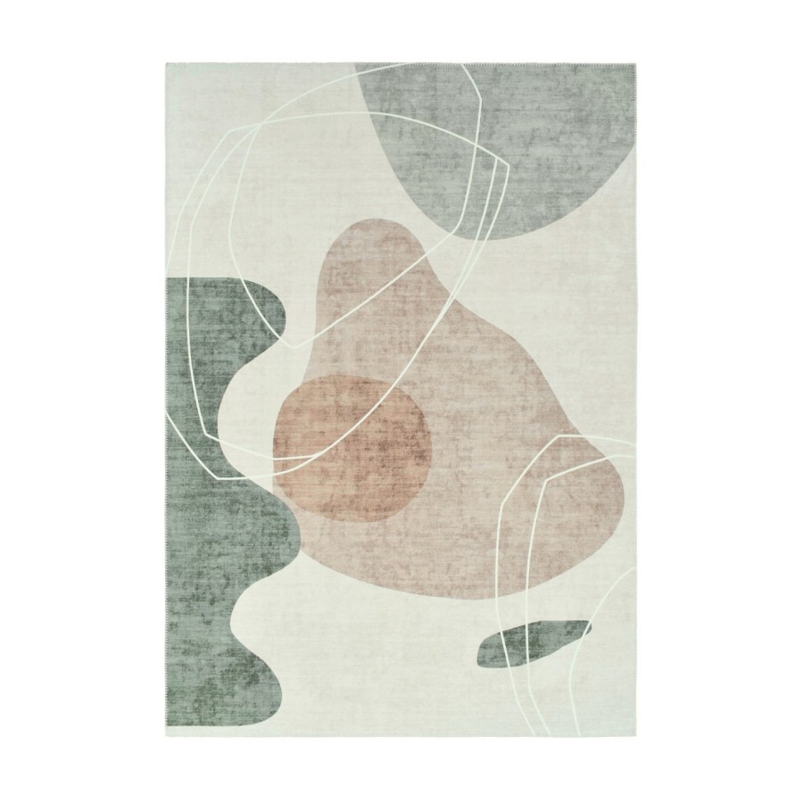 Alfombra Lyon | Diseño abstracto moderno en tonos suaves | 4 tamaños disponibles