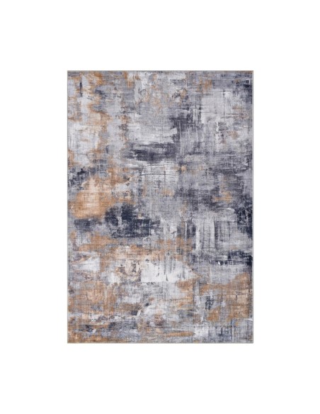 Alfombra Cashmere Gold | Diseño abstracto moderno en tonos dorados y grises | 3 tamaños disponibles