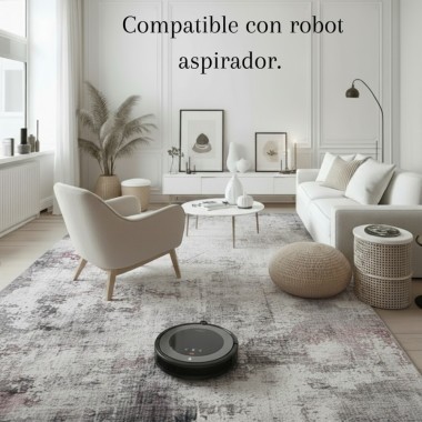 Alfombra Cashmere Violet| Diseño abstracto moderno en tonos dorados y grises | 3 tamaños disponibles 2