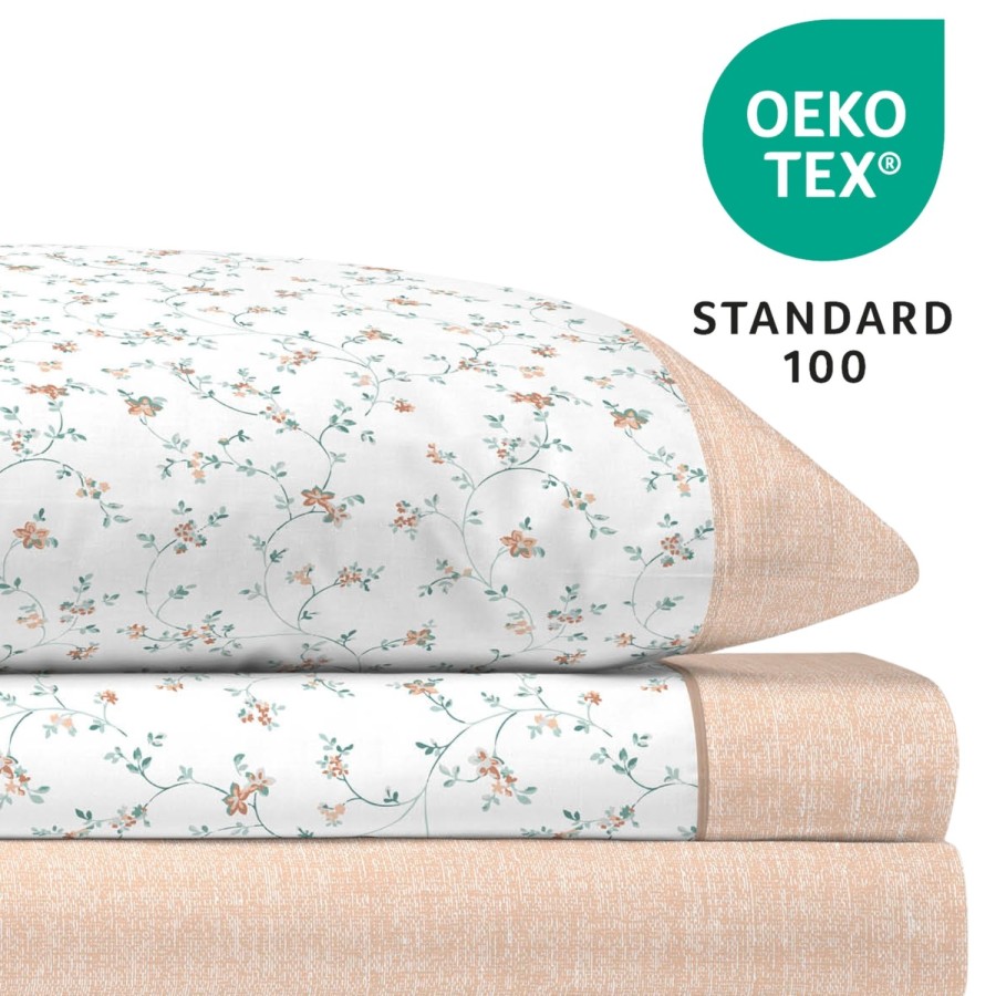 Juego de Sábanas 144 Hilos XESCA MELOCOTON 48% Algodón