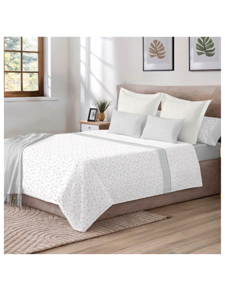 Juego de Sábanas 144 Hilos XESCA GRIS 48% Algodón