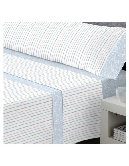 Juego de Sábanas 144 Hilos VITO AZUL 48% Algodón