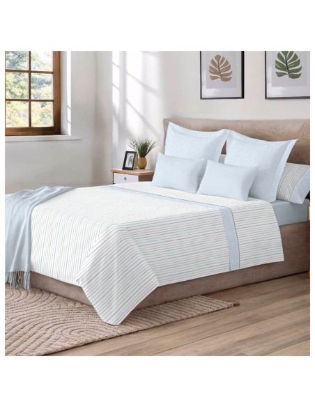 Juego de Sábanas 144 Hilos VITO AZUL 48% Algodón