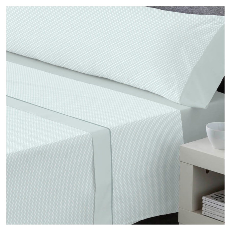 Juego de Sábanas 144 Hilos RIVER MENTA 48% Algodón