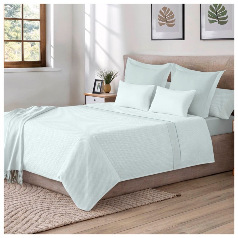 Juego de Sábanas 144 Hilos RIVER MENTA 48% Algodón