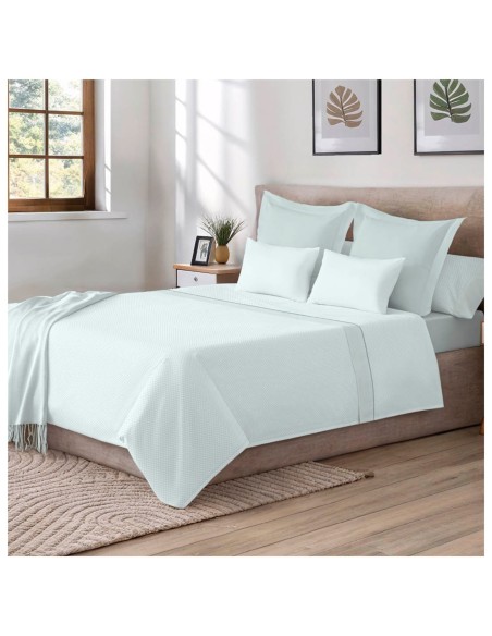 Juego de Sábanas 144 Hilos RIVER MENTA 48% Algodón