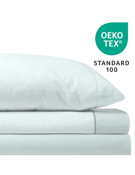 Juego de Sábanas 144 Hilos RIVER MENTA 48% Algodón