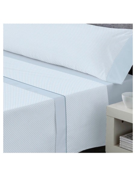 Juego de Sábanas 144 Hilos RIVER AZUL 48% Algodón