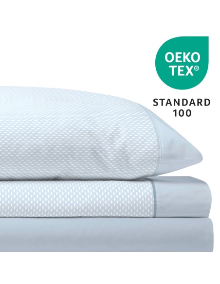 Juego de Sábanas 144 Hilos RIVER AZUL 48% Algodón