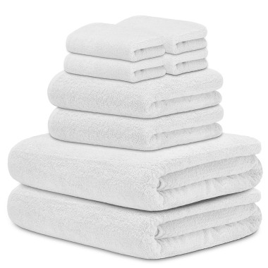 Toalla Mónaco 100% Algodón 450gr - Blanco | Deslan Internacional