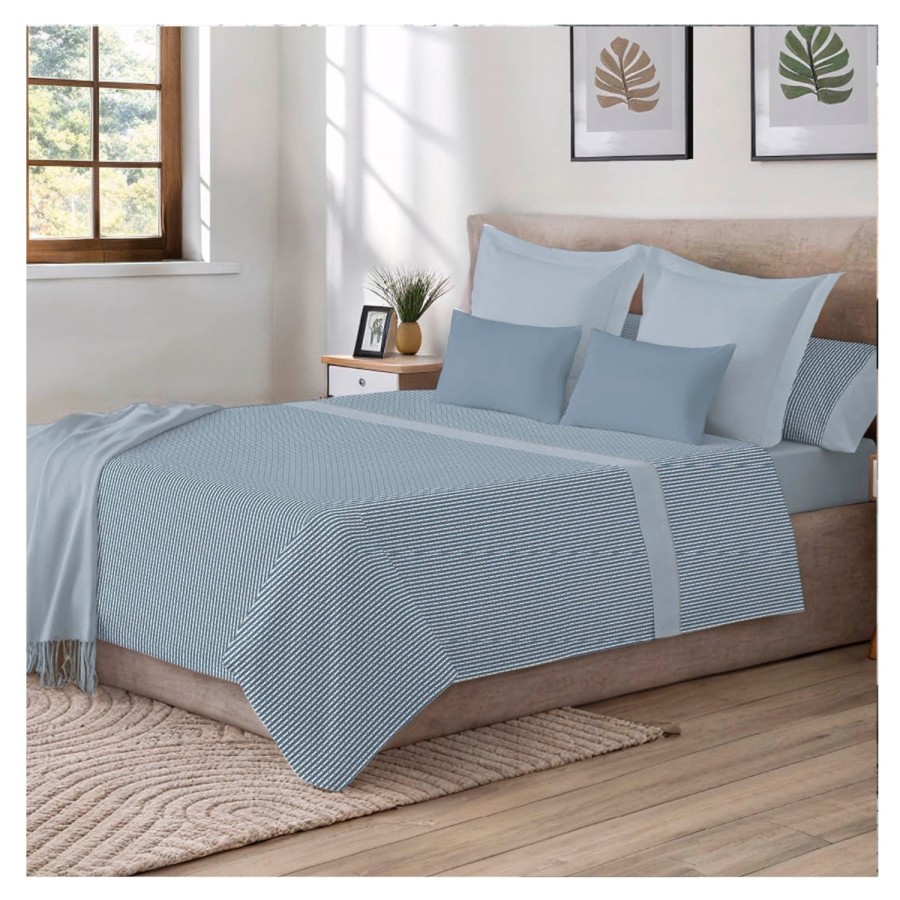 Juego de Sábanas 144 Hilos KAEL MARINO 48% Algodón