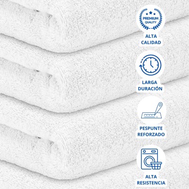 Toalla Mónaco 100% Algodón 450gr - Blanco | Deslan Internacional 2