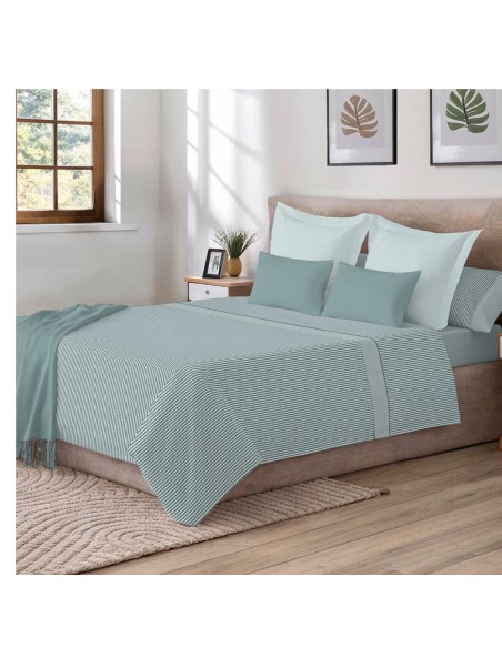 Juego de Sábanas 144 Hilos KAEL MENTA 48% Algodón