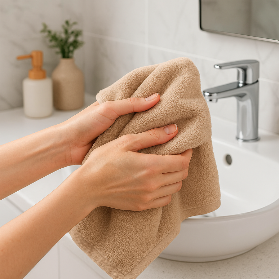 Toalla Mónaco 100% Algodón 450gr - Camel | Deslan Internacional