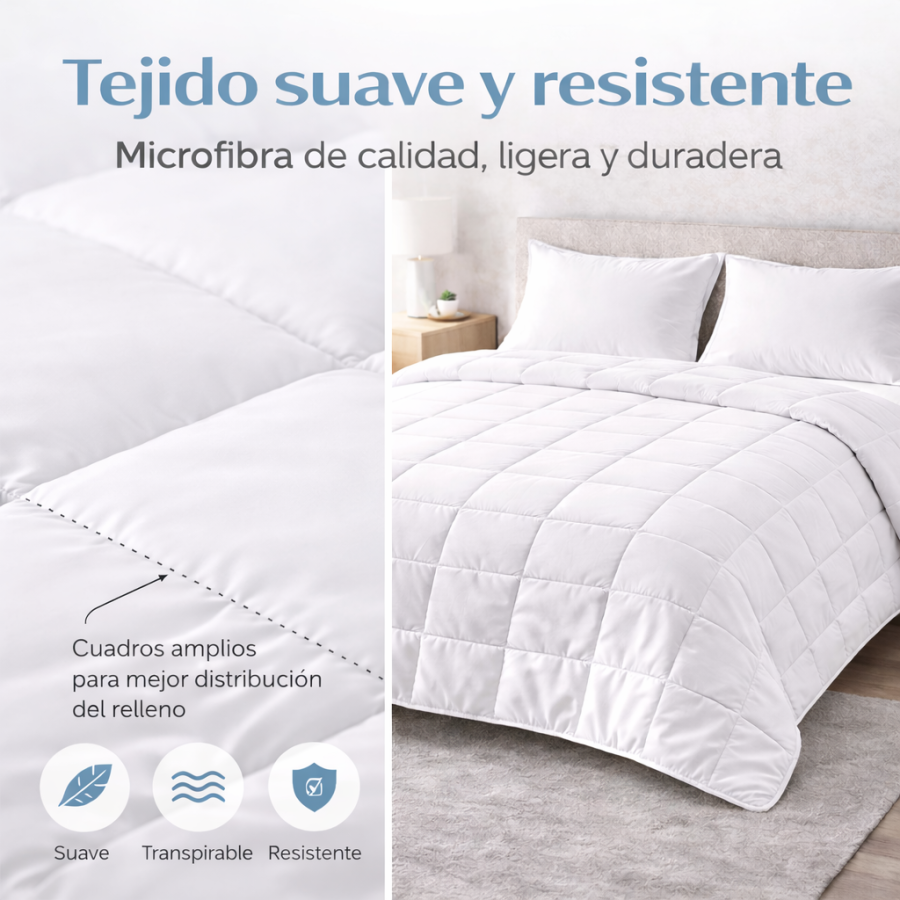 RellRelleno Nórdico 200 GSM de Microfibra | Medidas de 150 a 280 cm | Deslan Internacional