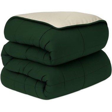 Relleno Nórdico BERLIN 400 GSM Reversible Verde y Beige | Oeko-Tex | Deslan Internacional 2
