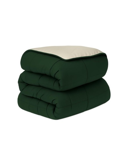 Relleno Nórdico BERLIN 400 GSM Reversible Verde y Beige | Oeko-Tex | Deslan Internacional