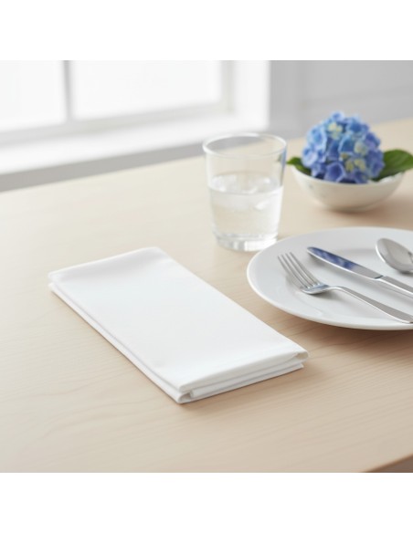 Servilletas Blancas de Tela 45x45 cm Pack 6 | Deslan Internacional