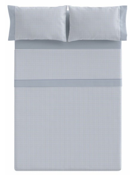 Juego Juego Sábanas Siero Azul Cama 150 cm 4 Piezas | DESLAN INTERNACIONAL
