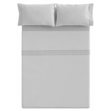 Juego Juego Sábanas Siero Gris Cama 150 cm 4 Piezas | DESLAN INTERNACIONAL
