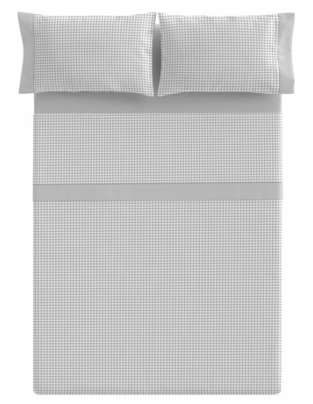 Juego Juego Sábanas Siero Gris Cama 150 cm 4 Piezas | DESLAN INTERNACIONAL