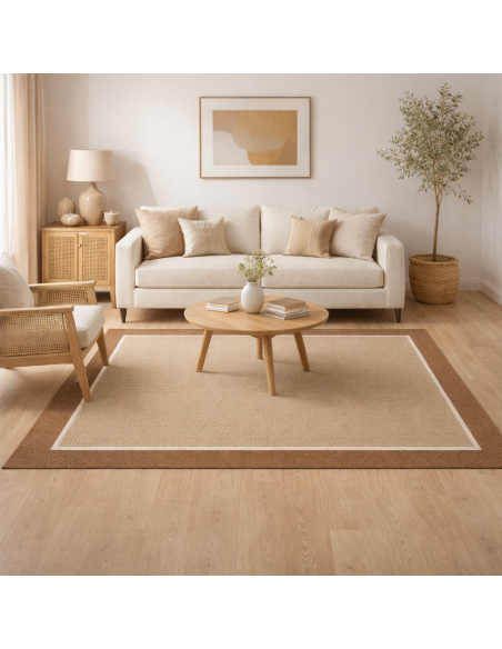 Alfombra Vinílica Allure - Beige Antideslizante y Lavable | Deslan Internacional