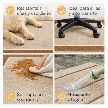 Alfombra Vinílica Allure - Beige Antideslizante y Lavable | Deslan Internacional 2
