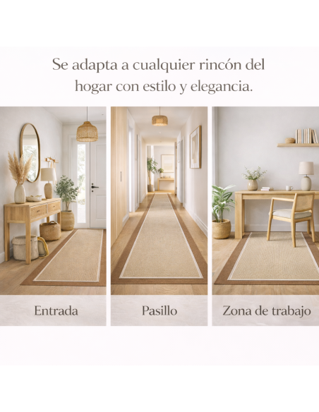 Alfombra Vinílica Allure - Beige Antideslizante y Lavable | Deslan Internacional