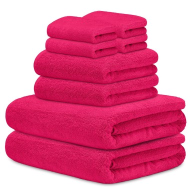 Toalla Mónaco 100% Algodón 450gr - Fuxia | Deslan Internacional