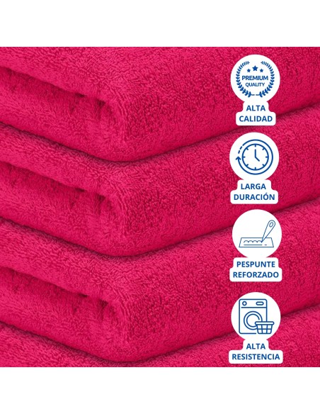 Toalla Mónaco 100% Algodón 450gr - Fuxia | Deslan Internacional