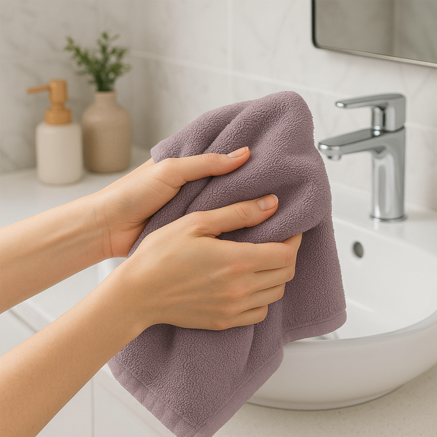 Toalla Mónaco 100% Algodón 450gr - Lila | Deslan Internacional