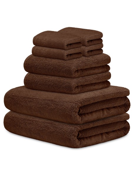 Toalla Mónaco 100% Algodón 450gr - Marron | Deslan Internacional