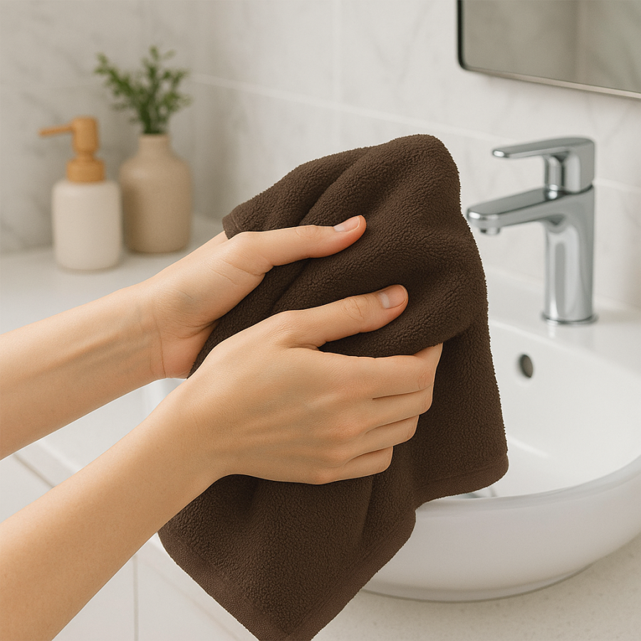 Toalla Mónaco 100% Algodón 450gr - Marron | Deslan Internacional