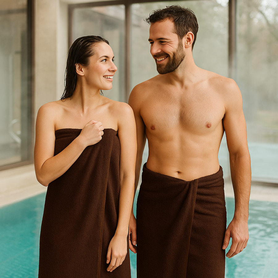 Toalla Mónaco 100% Algodón 450gr - Marron | Deslan Internacional