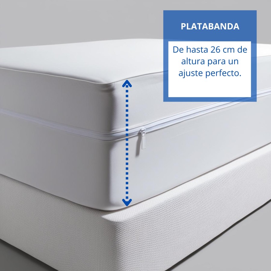 Funda de colchón de microfibra blanca | Deslan Internacional