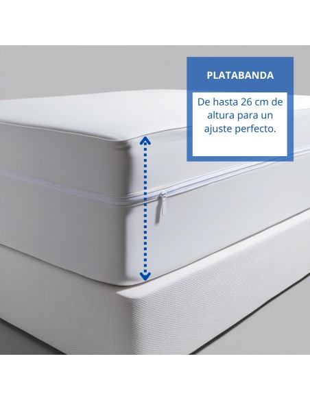 Funda de colchón de microfibra blanca | Deslan Internacional