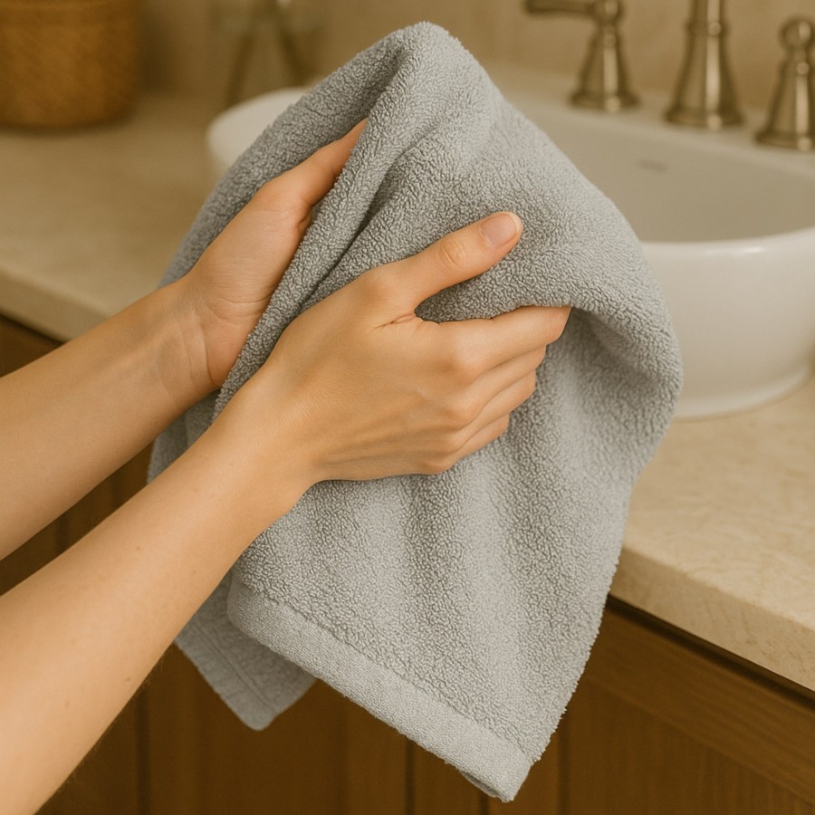 Toalla Mónaco 100% Algodón 450gr - Gris plata | Deslan Internacional