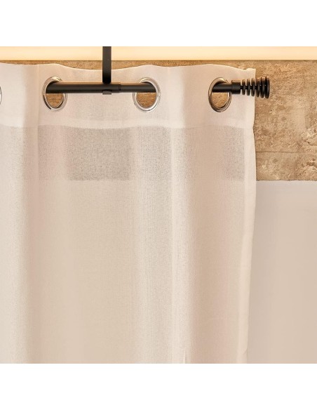 Barra de Cortina Extensible 120-210 cm - Basic - Negro | Deslan Internacional