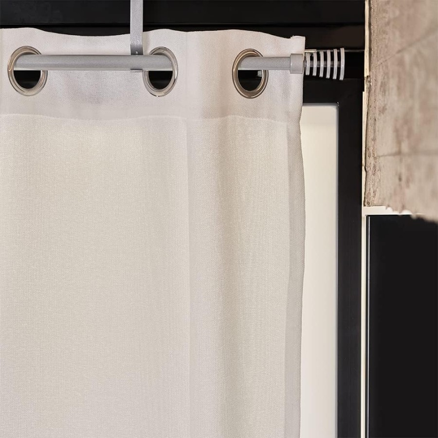 Barra de Cortina Extensible 120-210 cm - Basic - Plata | Deslan Internacional