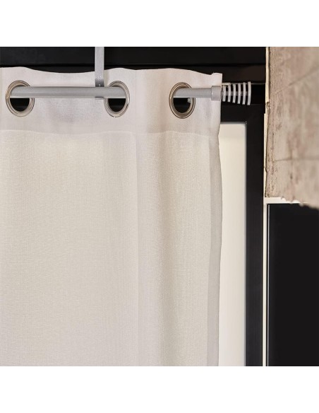 Barra de Cortina Extensible 120-210 cm - Basic - Plata | Deslan Internacional