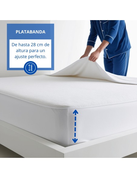 Protector de colchón de rizo impermeable de Polialgodón | Deslan Internacional