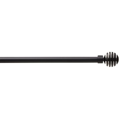 Barra de Cortina Extensible 120-210 cm - Bola Abierta - Negro | Deslan Internacional