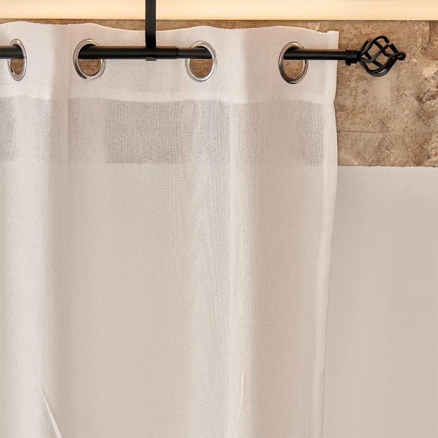 Barra de Cortina Extensible 120-210 cm - Espira - Negro | Deslan Internacional