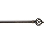 Barra de Cortina Extensible 120-210 cm - Espira - Negro/Oro | Deslan Internacional