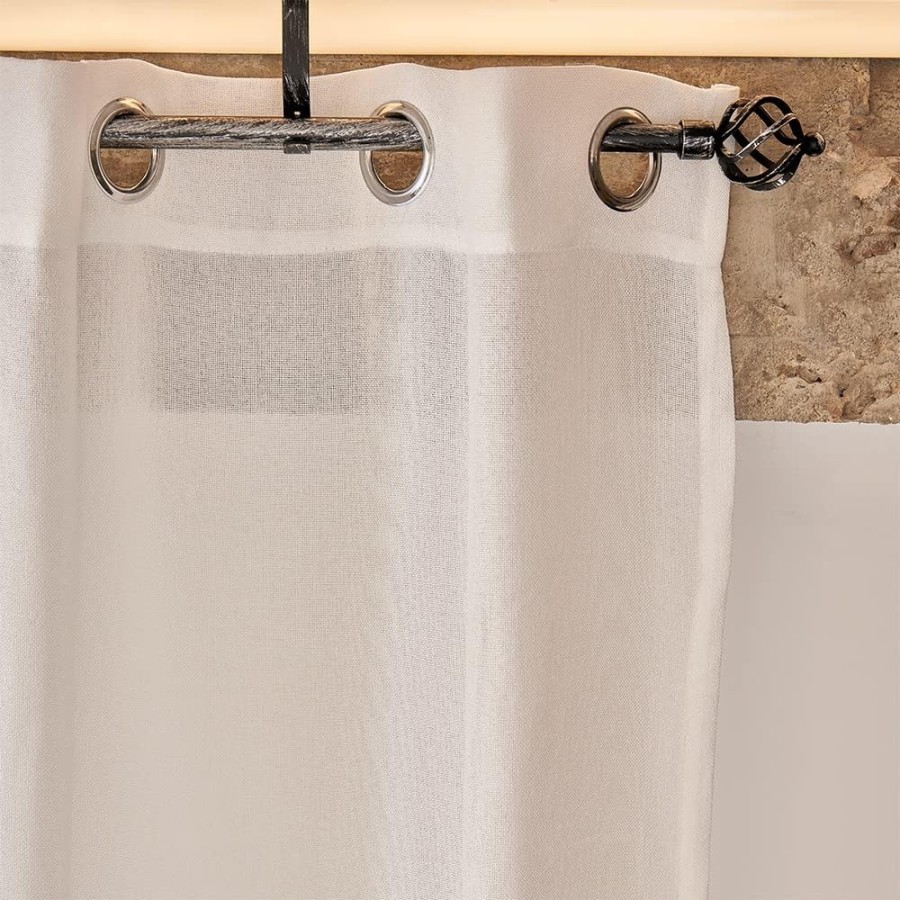 Barra de Cortina Extensible 120-210 cm - Espira - Negro/Plata | Deslan Internacional