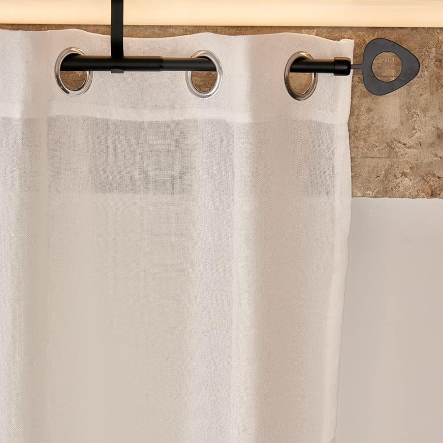 Barra de Cortina Extensible 120-210 cm - Flecha - Negro | Deslan Internacional