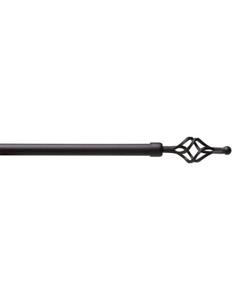 Barra de Cortina Extensible 120-210 cm - Piña - Negro | Deslan Internacional