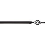 Barra de Cortina Extensible 120-210 cm - Piña - Negro | Deslan Internacional